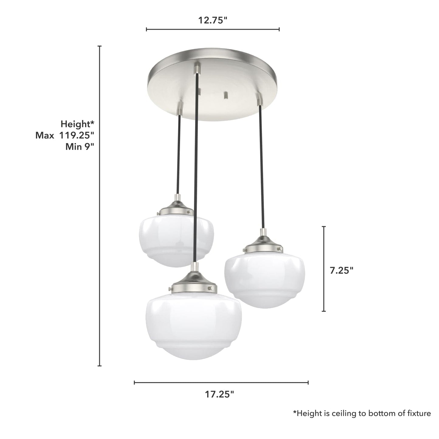 19500_4_saddle_creek_shiny_cased_white_glass_3_light_round_pendant_cluster-brushed_nickel-dimensiongraphic