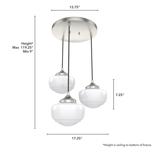 19500_4_saddle_creek_shiny_cased_white_glass_3_light_round_pendant_cluster-brushed_nickel-dimensiongraphic