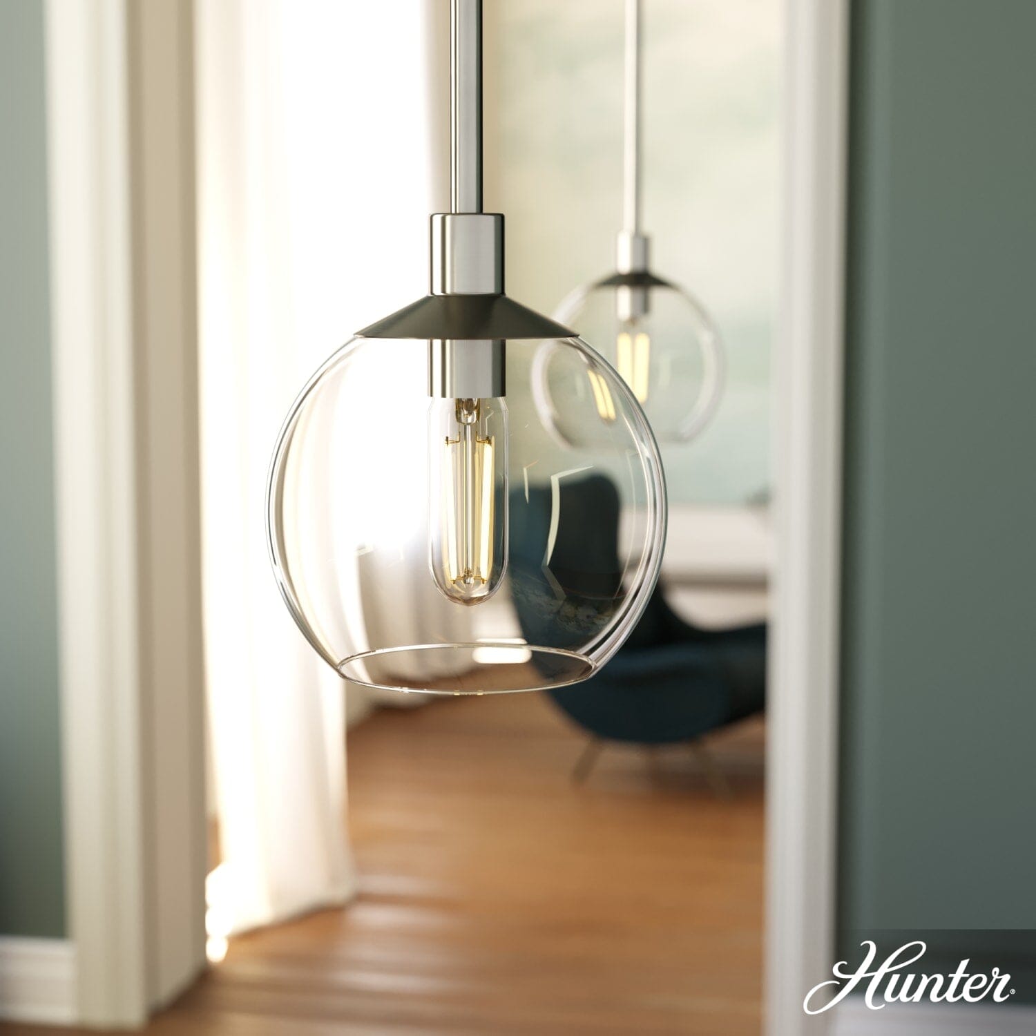 Hunter Xidane 1 Light Mini Pendant Ceiling Light – Hunter Fan