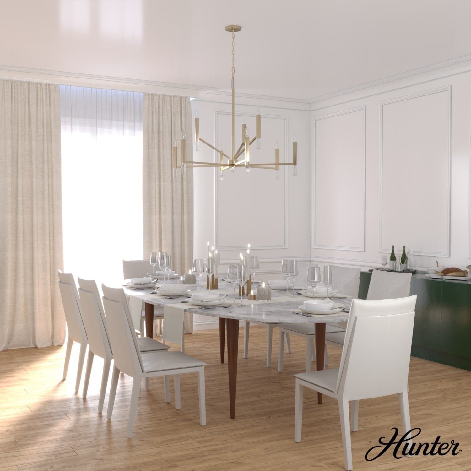Hunter Sunjai 9 Light 2-tier Chandelier Ceiling Light – Hunter Fan