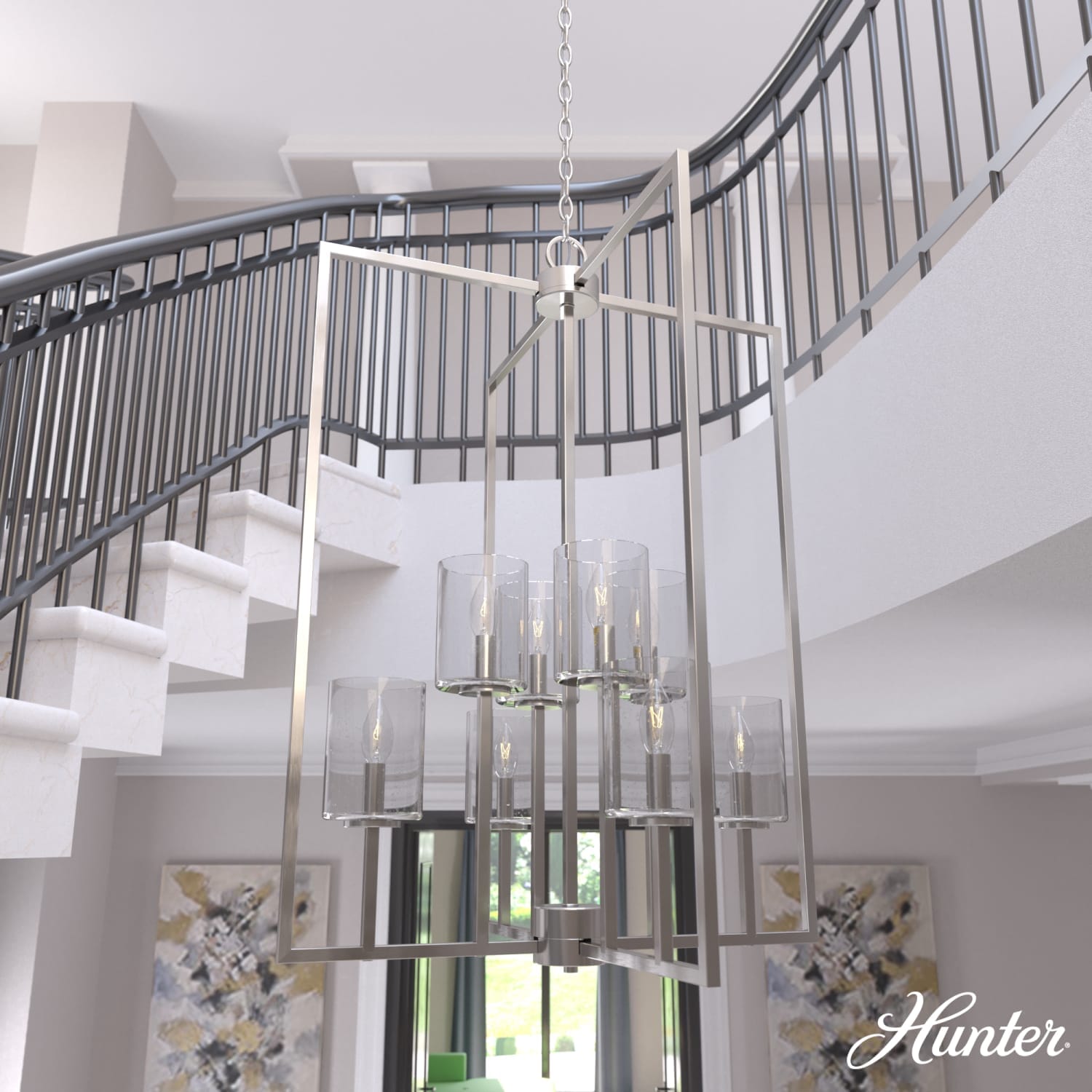 Hunter Kerrison Large Foyer Pendant 8 Light Ceiling Light – Hunter Fan