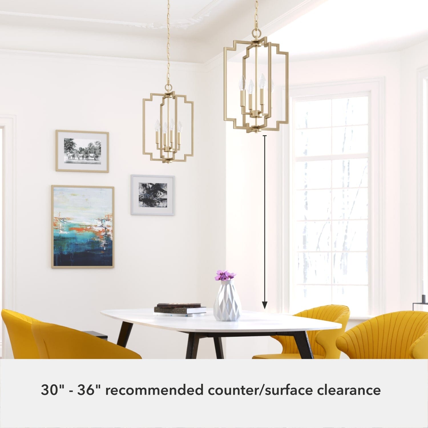 Hunter Zoanne 4 Light Small Pendant Ceiling Light – Hunter Fan