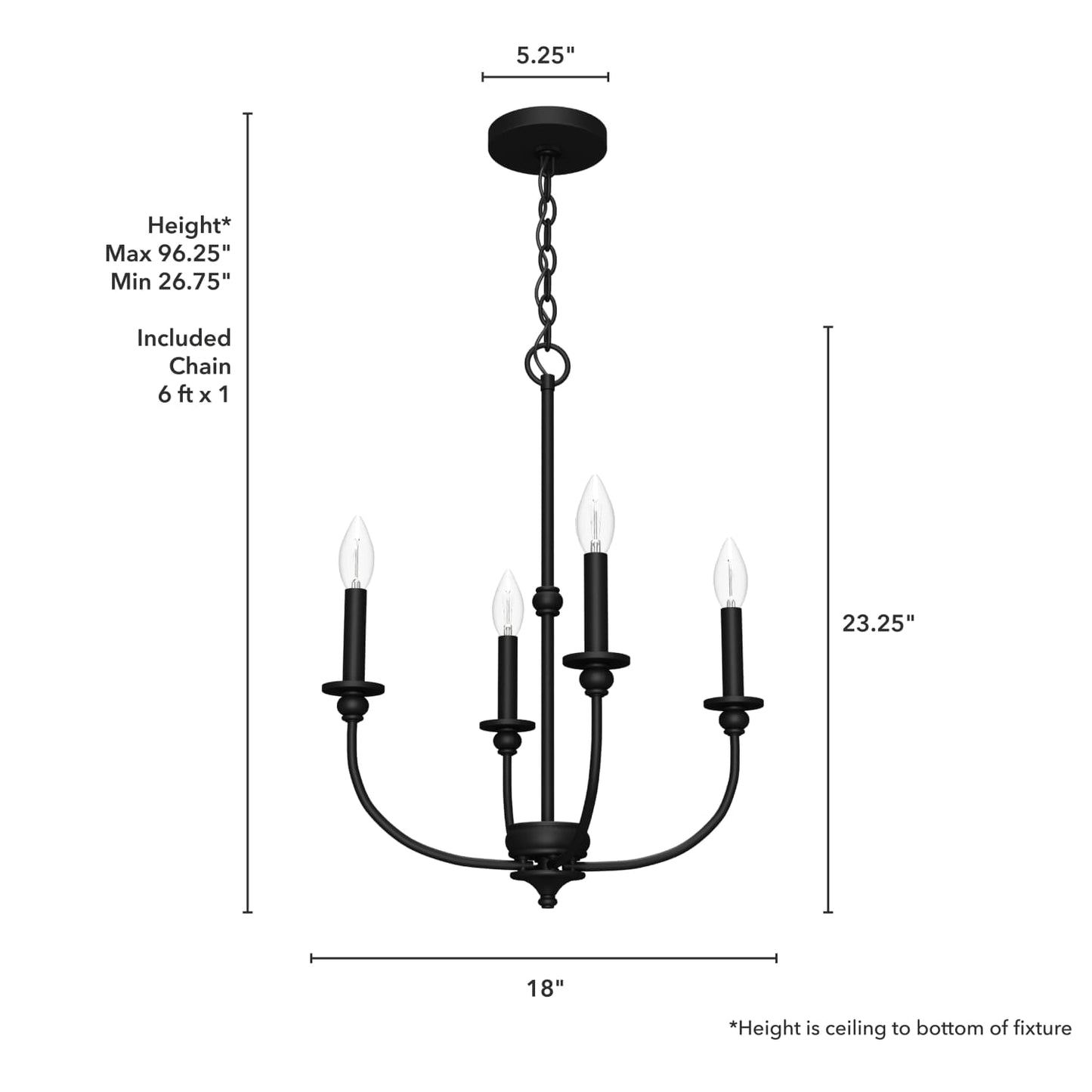 19638_4_southcrest_4_light_chandelier_18_inch-matte_black-dimensiongraphic