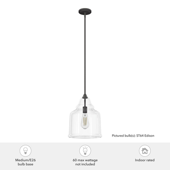 19654_3_dunshire_bell_clear_glass_1_light_12_inch_medium_pendant-noble_bronze-featuresgraphic