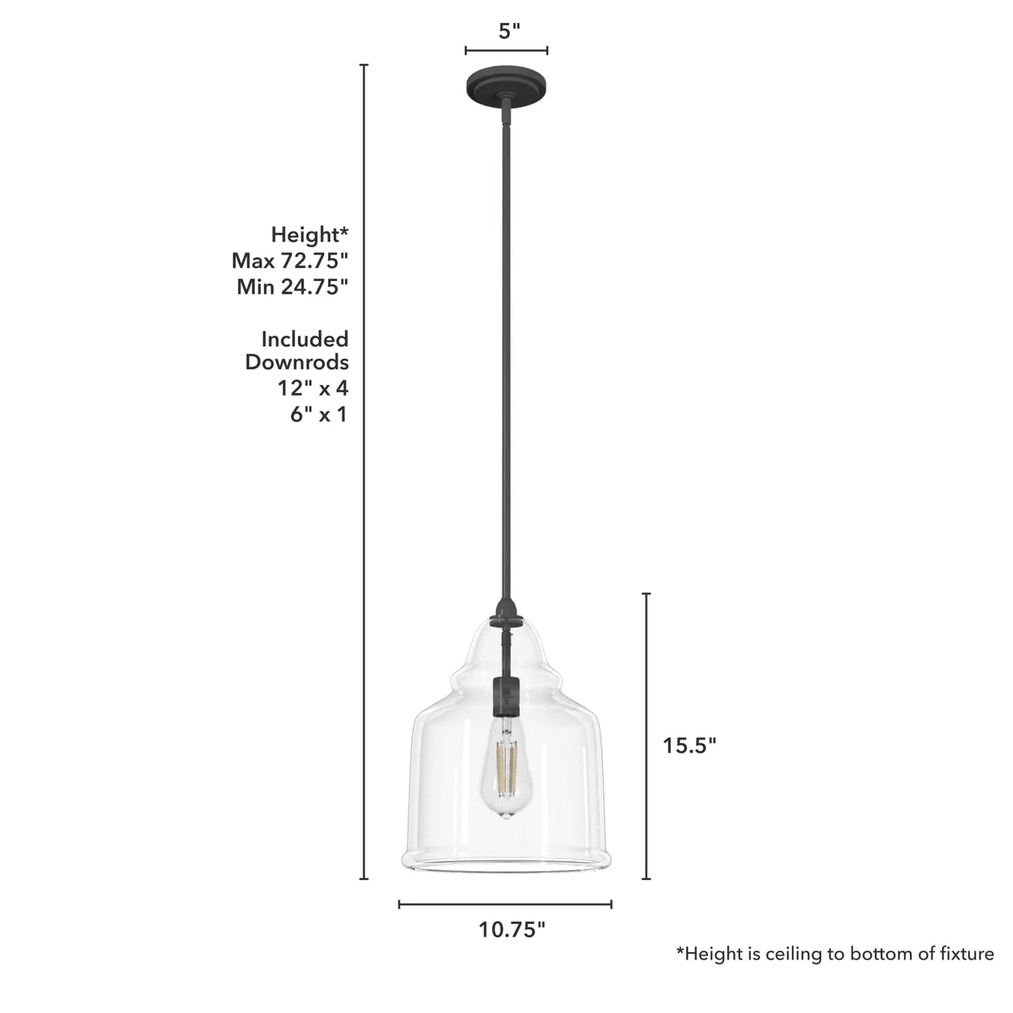 19654_4_dunshire_bell_clear_glass_1_light_12_inch_medium_pendant-noble_bronze-dimensiongraphic