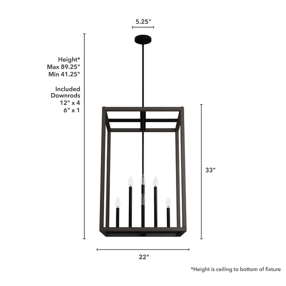 19678_4_squire_manor_8_light_pendant_22_inch-matte_black-dimensiongraphic