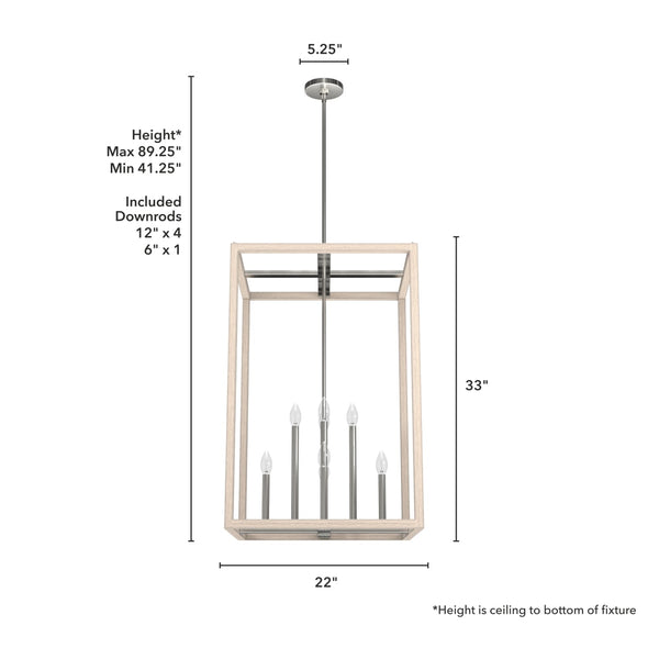 19679_4_squire_manor_8_light_pendant_22_inch-brushed_nickel-dimensiongraphic