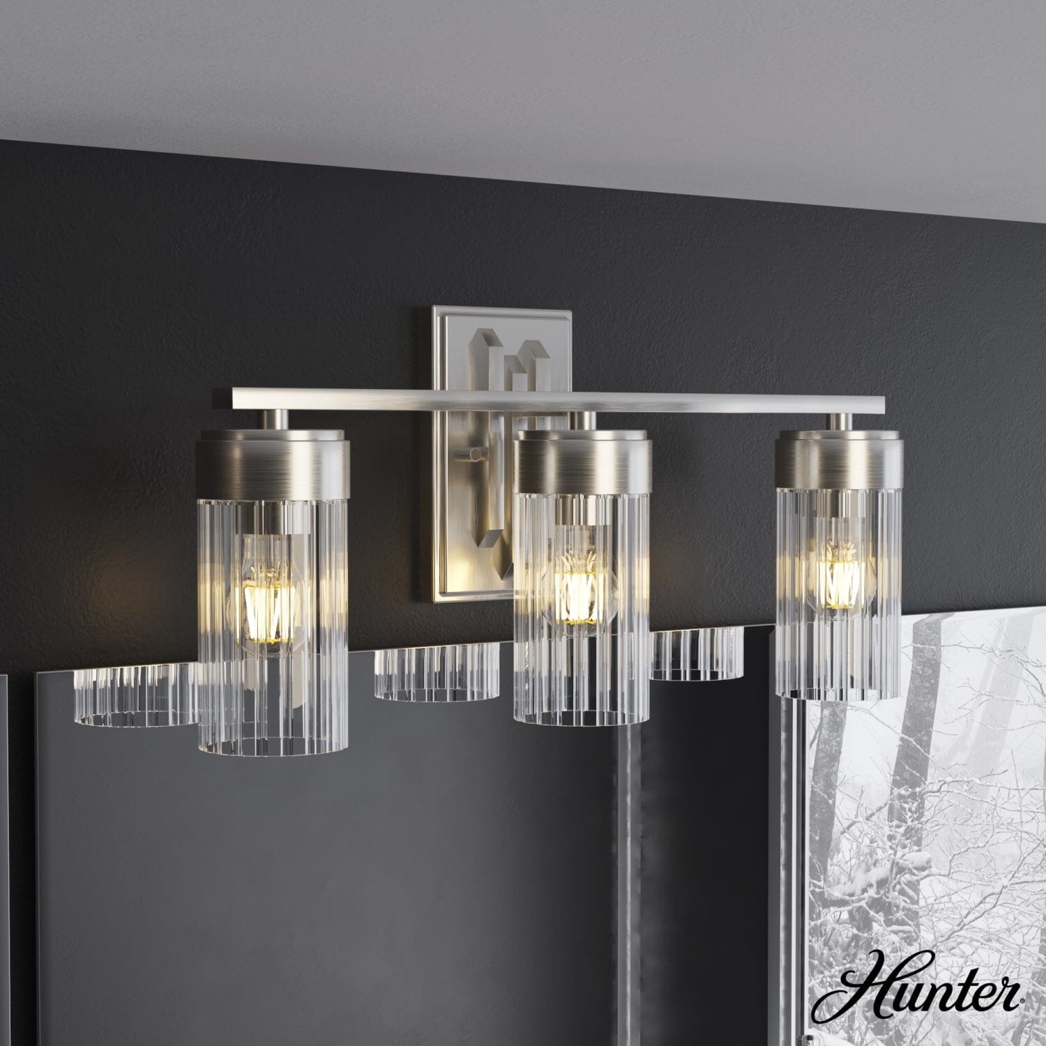 nkt♡ Hunter Gatz 3 Light Vanity Wall Light – Hunter Fan