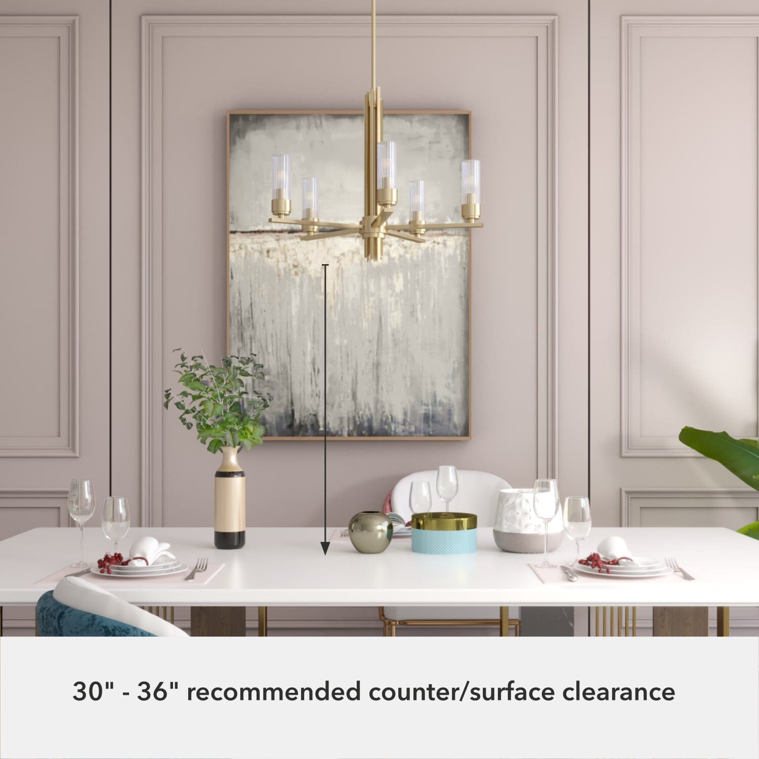 Hunter Gatz 5 Light Chandelier Ceiling Light – Hunter Fan
