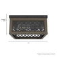 19969_4 chevron flush mount rustic iron dimensiongraphic 