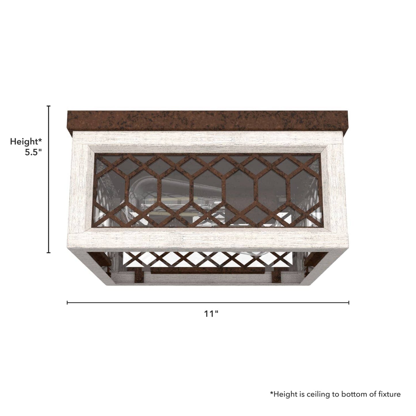 19970_4 chevron flush mount textured rust dimensiongraphic 
