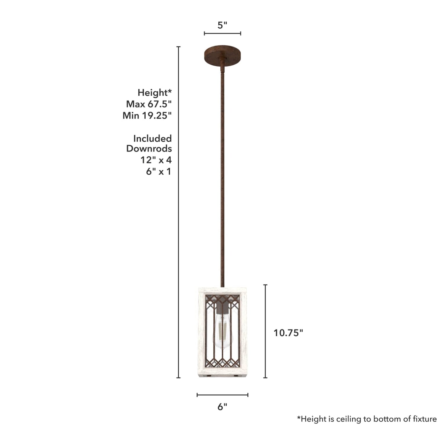 19974_4_chevron_1_light_mini_pendant-textured_rust-dimensiongraphic