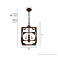 19980_4_highland_hill_4_light_pendant_12_inch-textured_rust-dimensiongraphic