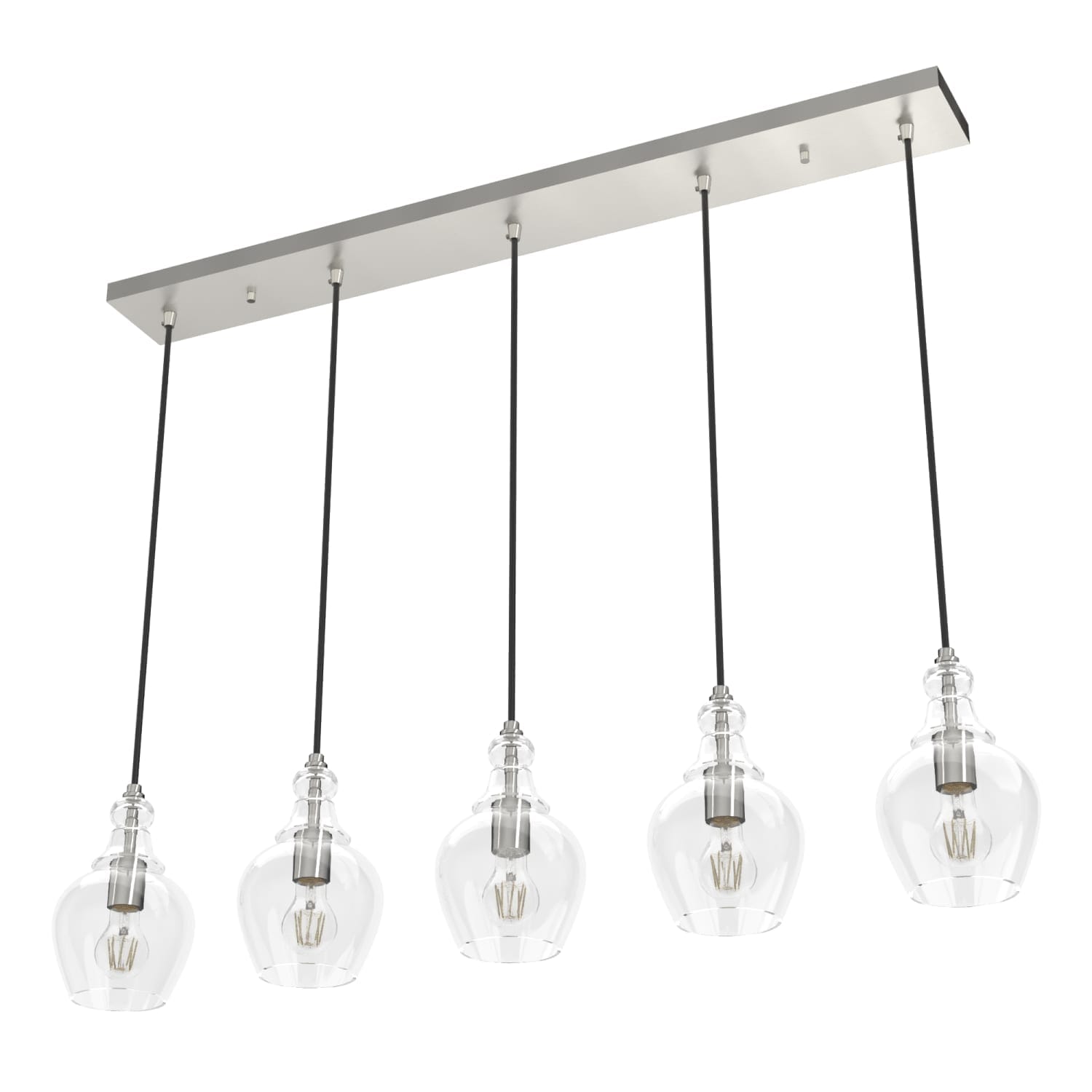 Hunter Maple Park 5 Light Linear Cluster Ceiling Light – Hunter Fan