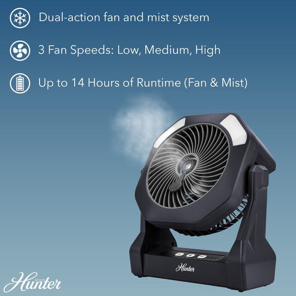 Hunter Rechargeable Misting Fan Service Parts Hunter Pure Air 