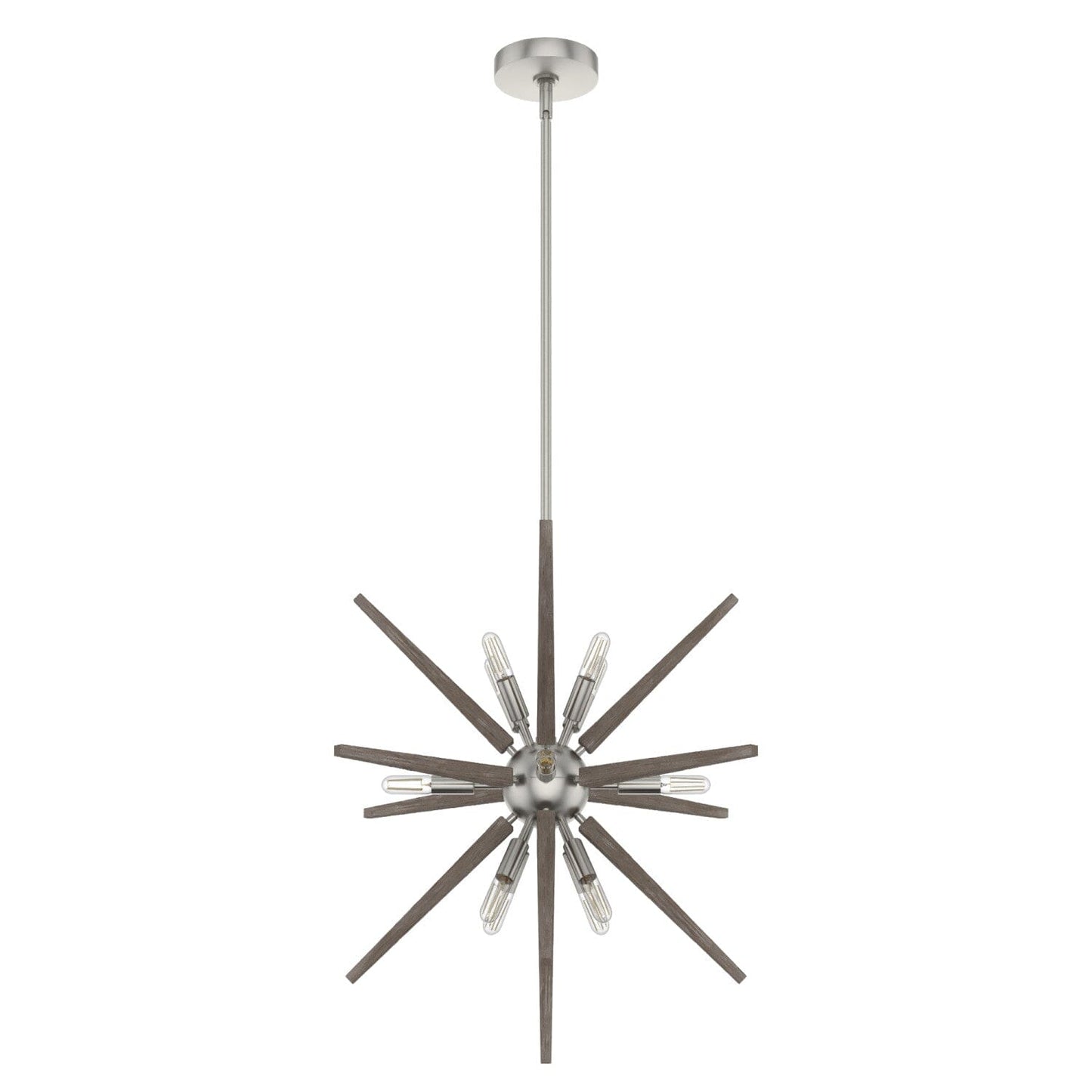 24 Inch Jupiter Star Pendant Lighting Hunter Brushed Nickel 