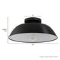 46003_4_mill_valley_outdoor_1_light_14_inch_medium_flush_mount-matte_black-dimensiongraphic