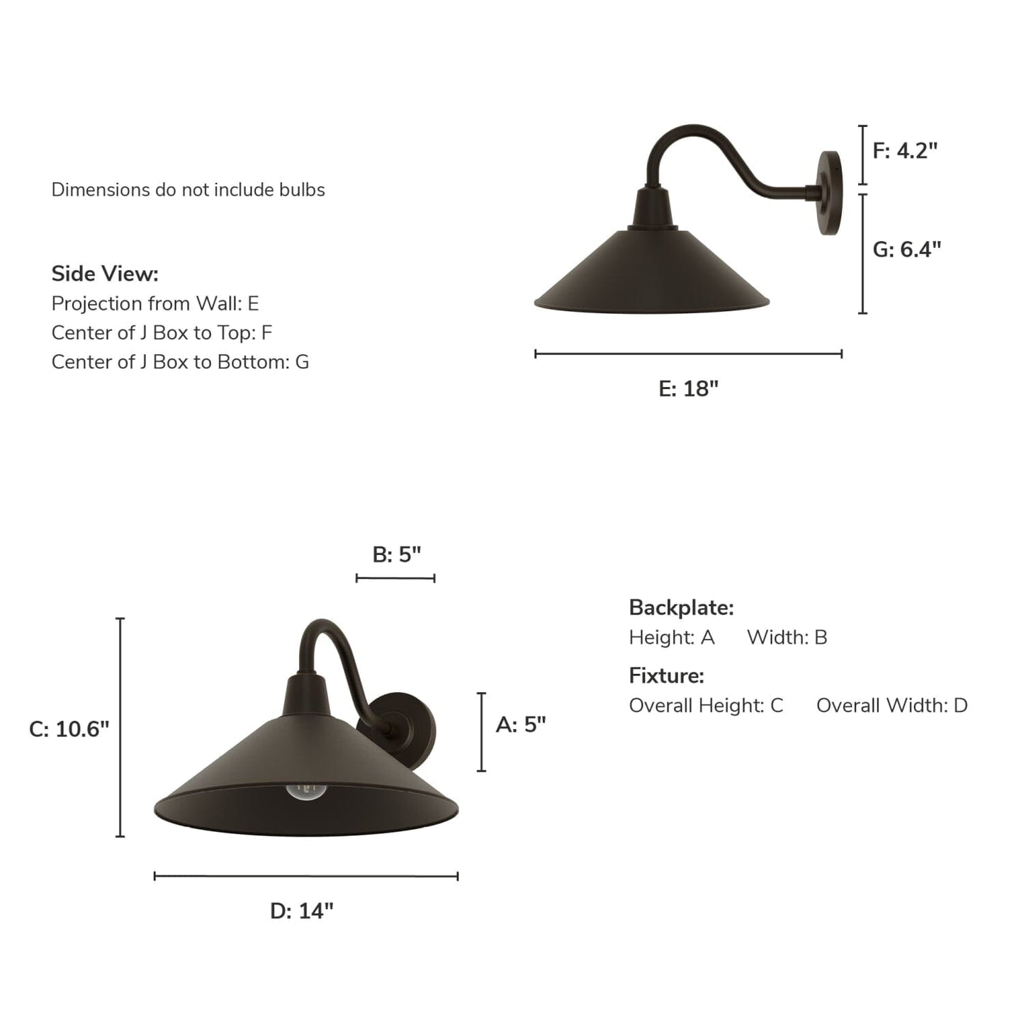 46023_4_skyflow_outdoor_weathermax_1_light_14_inch_medium_wall_light-matte_bronze-dimensiongraphic