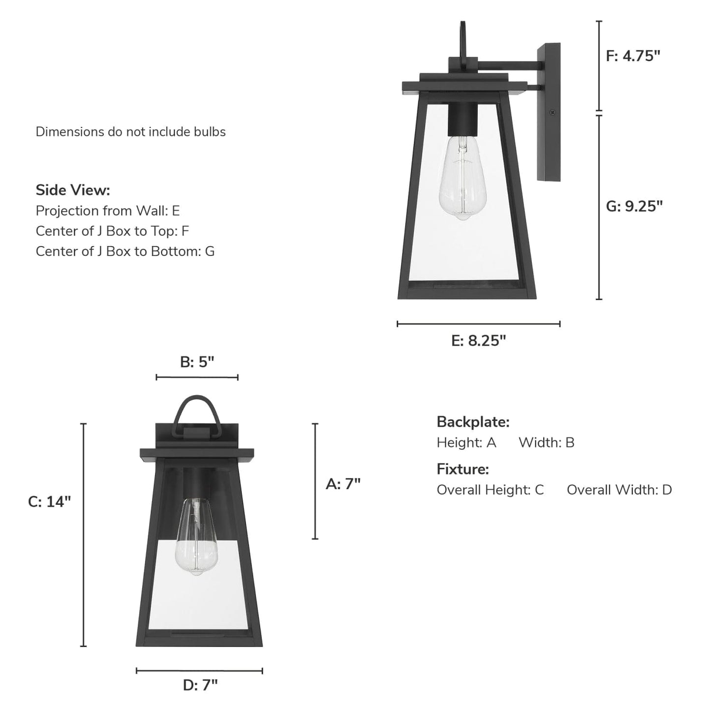 46054_4_ivory_dusk_outdoor_1_light_medium_14_inch_wall_light-matte_black-dimensiongraphic