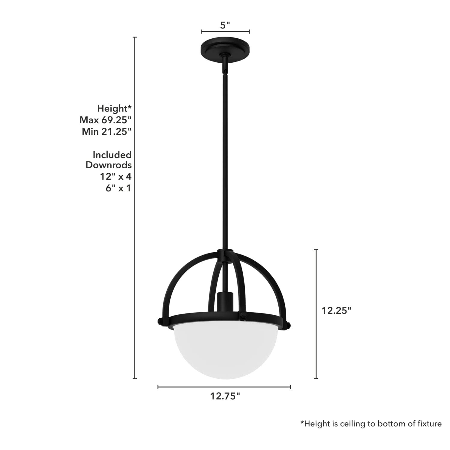 48054_4_wedgefield_1_light_pendant-matte_black-dimensiongraphic