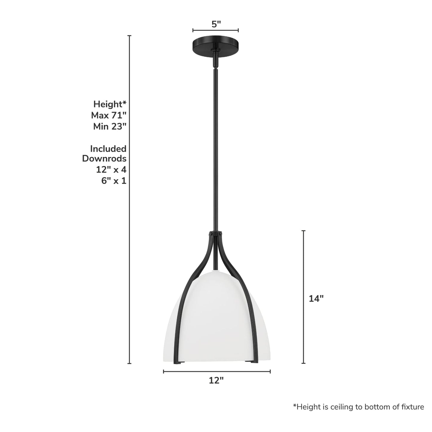 48119_4_arcelia_white_glass_1_light_medium_12_inch_pendant-matte_black-dimensiongraphic