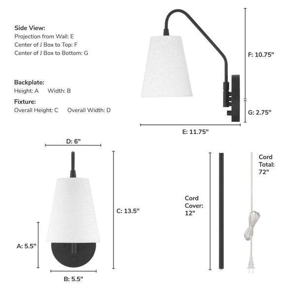 48174_4_valley_park_1_light_large_6_inch_pin_up_sconce-matte_black-dimensiongraphic