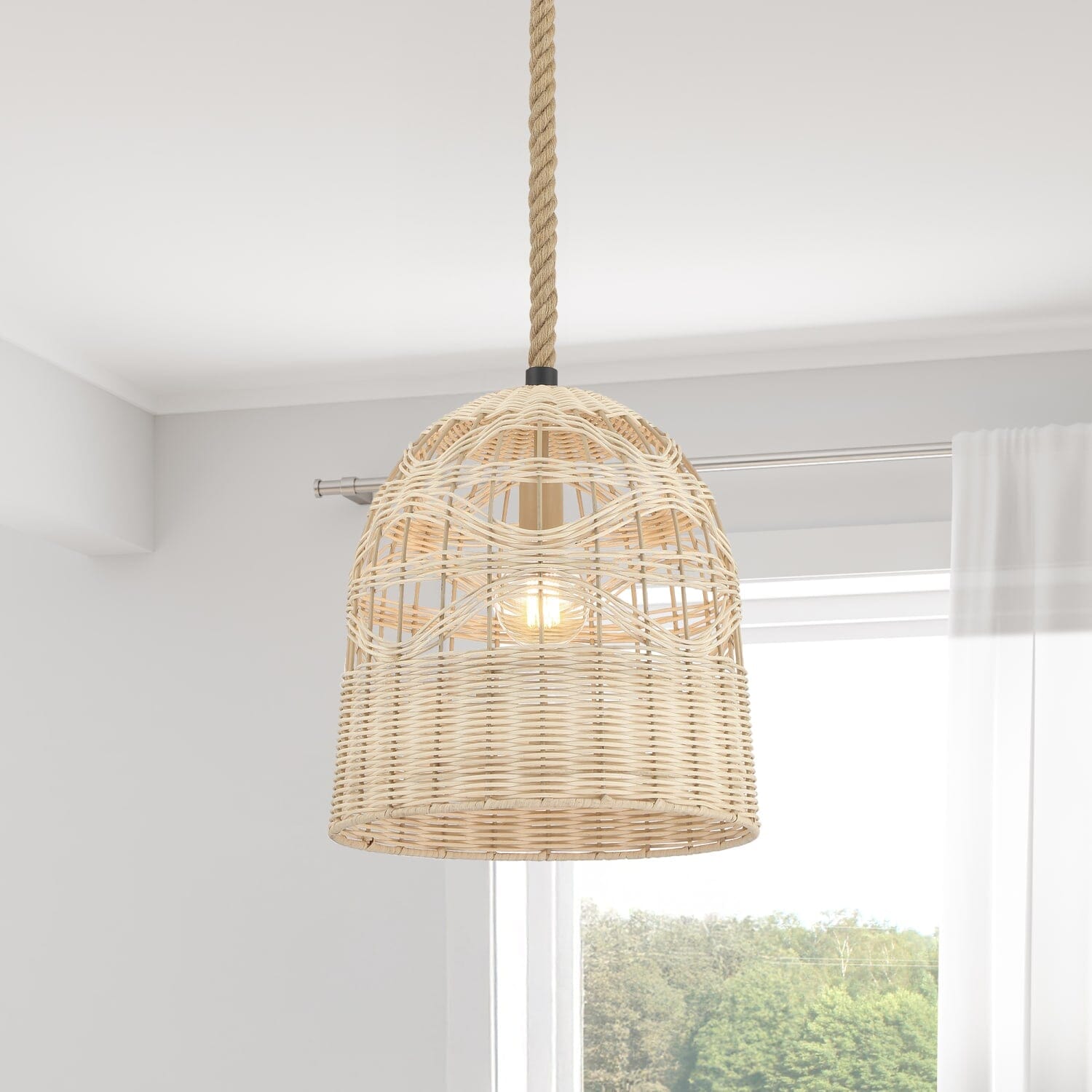 Hunter Baskel 1 Light Large 14 Inch Pendant Ceiling Light – Hunter Fan
