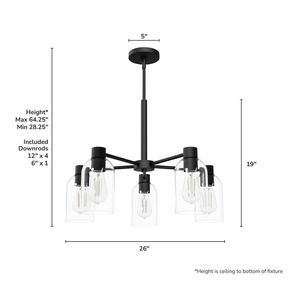 49081_4_5_light_medium_26_inch_chandelier-matte_black-dimensiongraphic