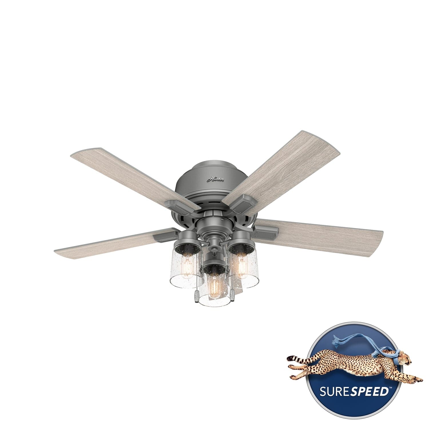 Hunter Hartland Low Profile with LED Light 44 inch – Hunter Fan