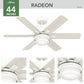 50955_4 44 inch radeon smart fan with led light matte white detailboard