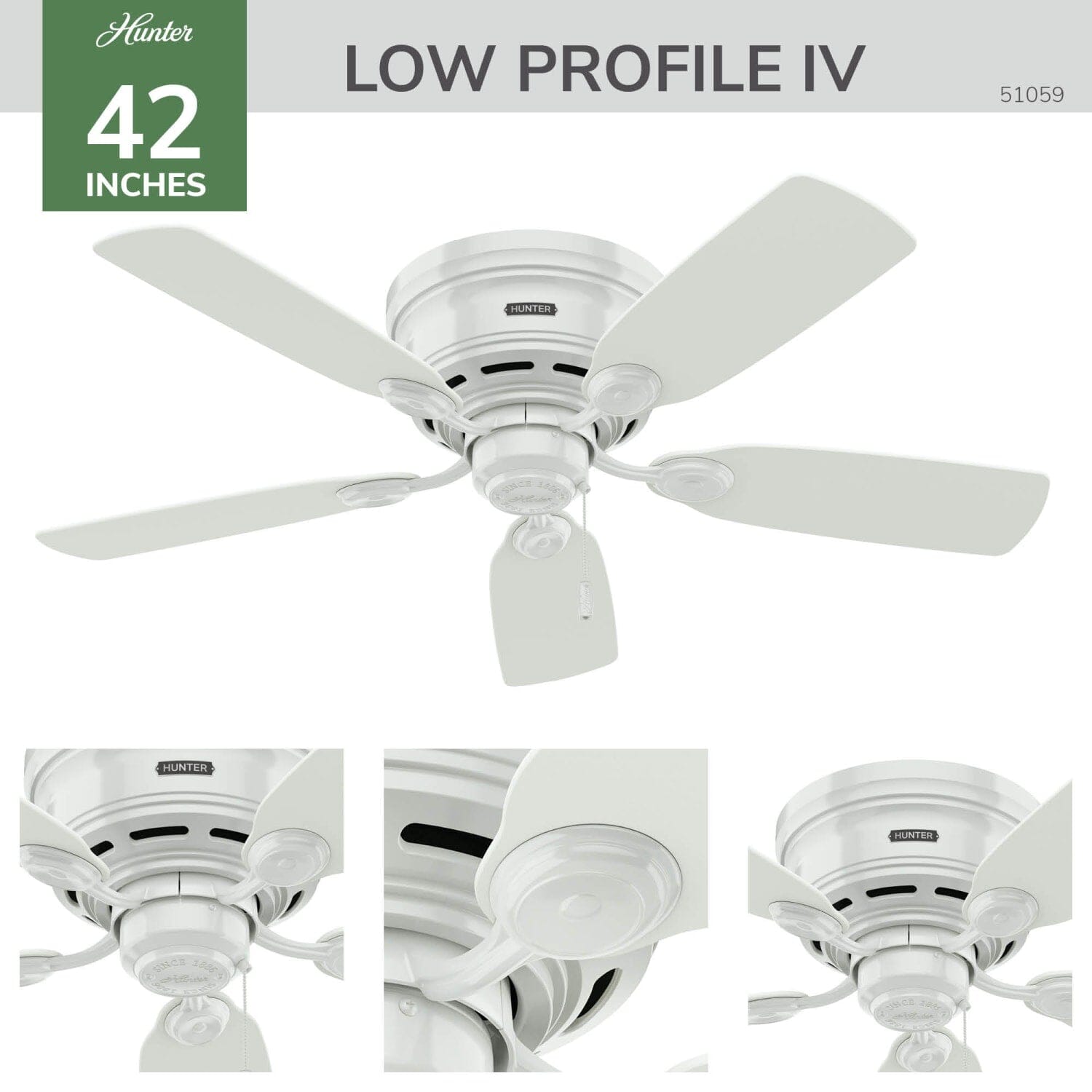 Hunter Low Profile IV 42 inch – Hunter Fan