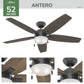 51383_4 antero with led light 54 inch matte black detailboard