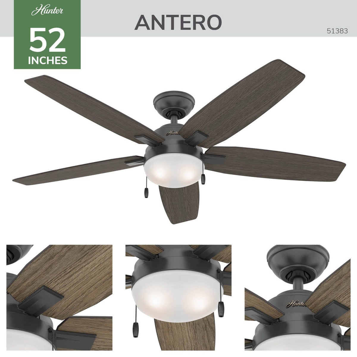 51383_4 antero with led light 54 inch matte black detailboard