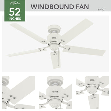 51460_4 windbound outdoor 52 inch matte white detailboard 