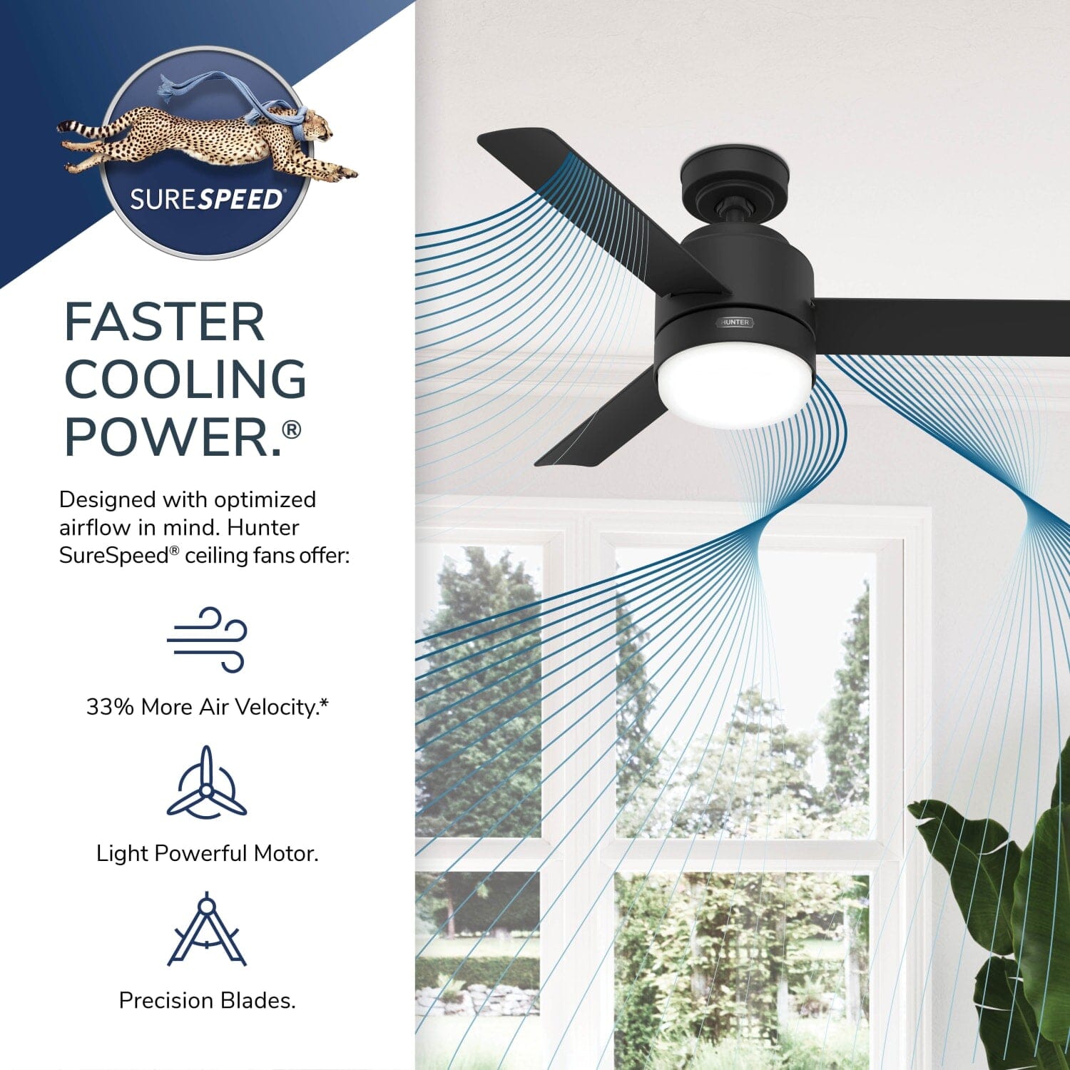 Hunter Gilmour Outdoor with LED Light 44 inch and Remote – Hunter Fan