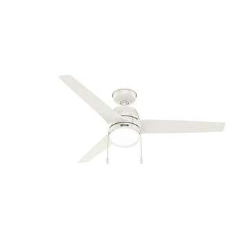 52 inch Seawave Outdoor with LED light Ceiling Fans Hunter Fresh White - Fresh White 
