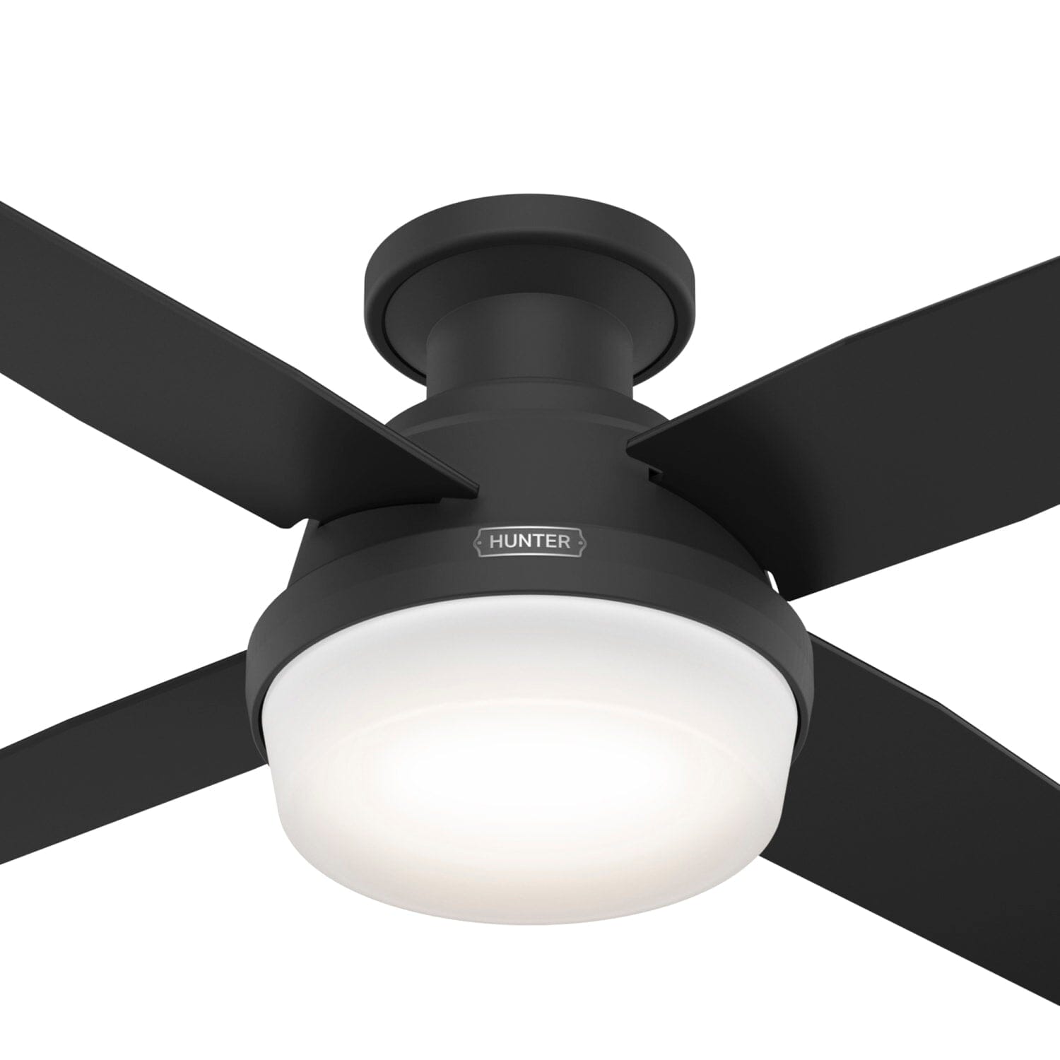 Hunter Dempsey Low Profile with Light 44 inch and Remote – Hunter Fan
