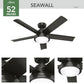 52417_4 seawall outdoor weathermax with led light 52 inch with wall control noble bronze detailboard