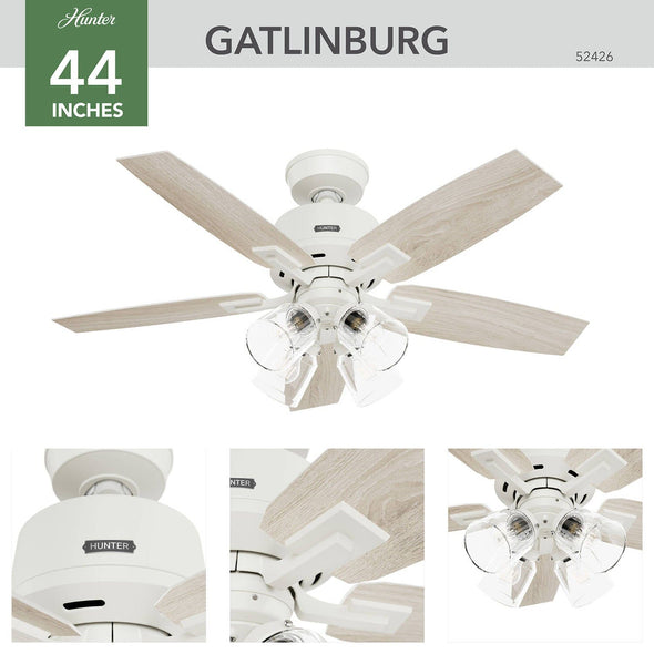 52426_4 gatlinburg with 4 lights 44 inch matte white detailboard