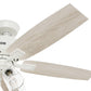 52430_20 gatlinburg with 4 lights 52inch matte white bladeside1image