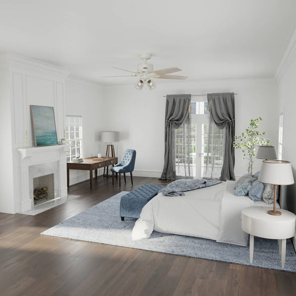 52430_5 gatlinburg with 4 lights 52inch matte white lifestyleimages1