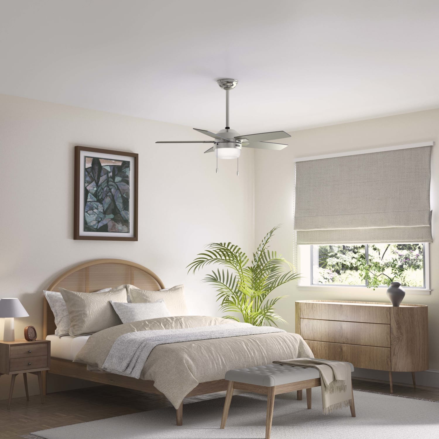 HUNTER Lサイズ　ベッド Hunter Anisten with LED Light 44 inch – Hunter Fan