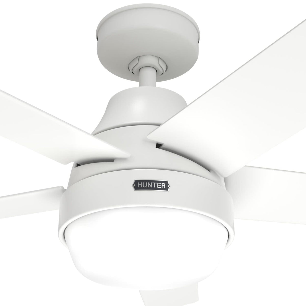 52572_17 aerodyne indoor smart fan with led light 52 inch with remote matte white fanbody
