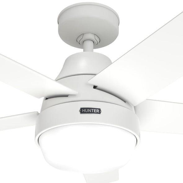 52572_17 aerodyne indoor smart fan with led light 52 inch with remote matte white fanbody