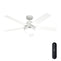 52572_1 aerodyne indoor smart fan with led light 52 inch with remote matte white main