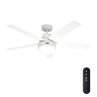 52572_1 aerodyne indoor smart fan with led light 52 inch with remote matte white main