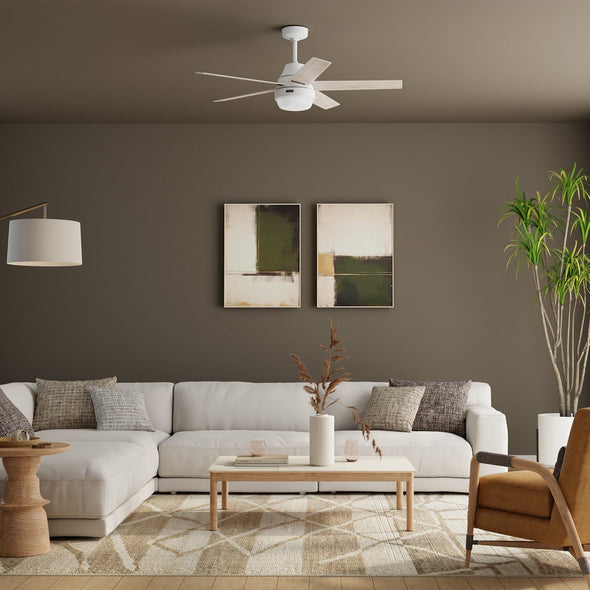 52572_7 aerodyne indoor smart fan with led light 52 inch with remote matte white lifestyleimages2