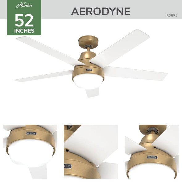 52574_4 aerodyne indoor smart fan with led light 52 inch with remote luxe gold detailboard