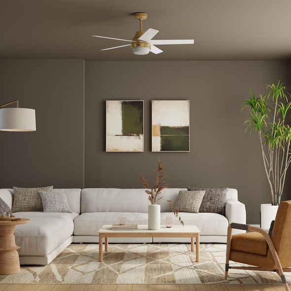 52574_5 aerodyne indoor smart fan with led light 52 inch with remote luxe gold lifestyleimages1