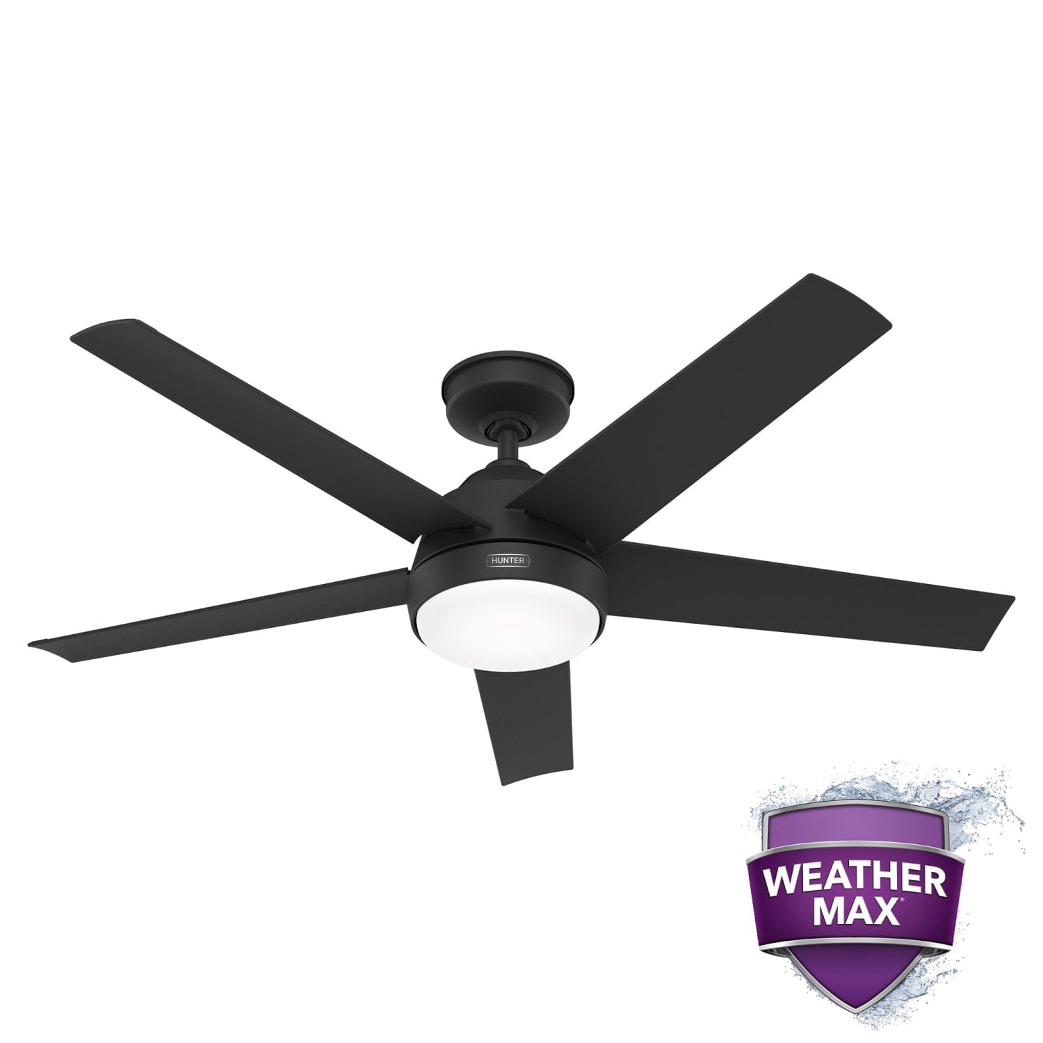Hunter Skyflow Outdoor with LED Light 52 inch and Wall Control